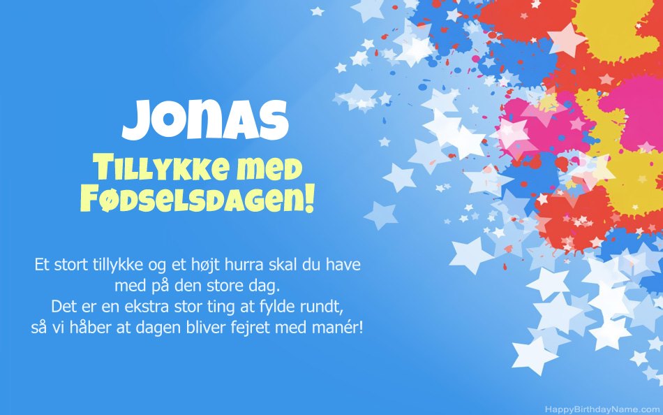 Tillykke med fødselsdagen til Jonass