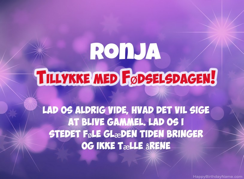 Smukke billeder til Ronja tillykke med fødselsdagen Smukke billeder til Ronja tillykke med fødselsdagen