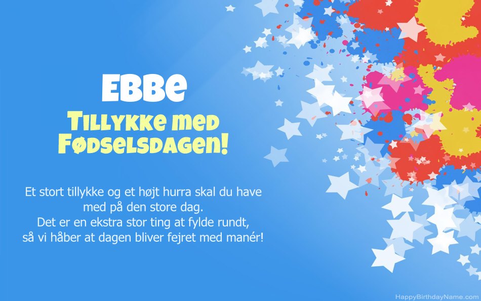 Tillykke med fødselsdagen til Ebbes Tillykke med fødselsdagen til Ebbes