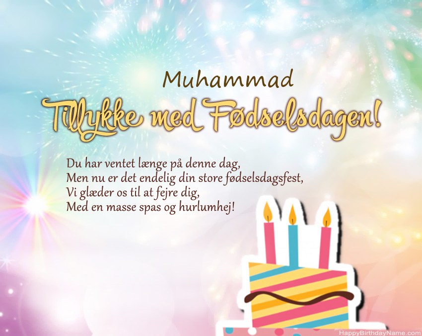 Tillykke med fødselsdagen Muhammad i vers