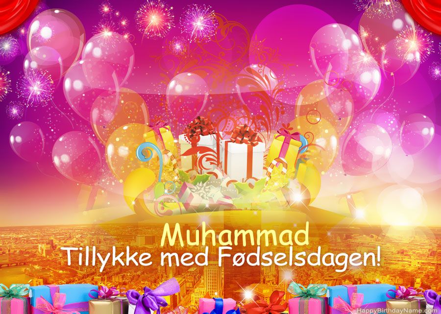 Sjove billeder Tillykke med fødselsdagen Muhammad