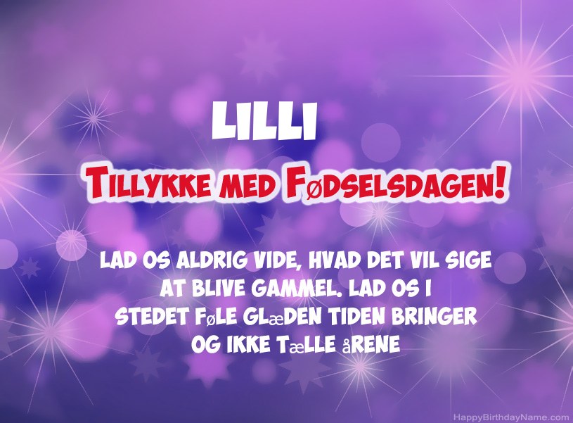 Smukke billeder til Lilli tillykke med fødselsdagen Smukke billeder til Lilli tillykke med fødselsdagen