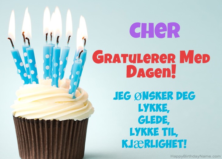 Gratulerer med fødselsdagen Cher, vakre bilder