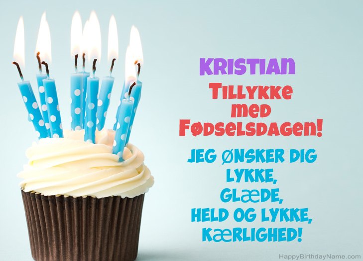 Tillykke med heldens fødselsdag til Kristian Tillykke med heldens fødselsdag til Kristian