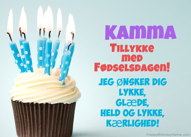 Tillykke med heldens fødselsdag til Kamma Tillykke med heldens fødselsdag til Kamma