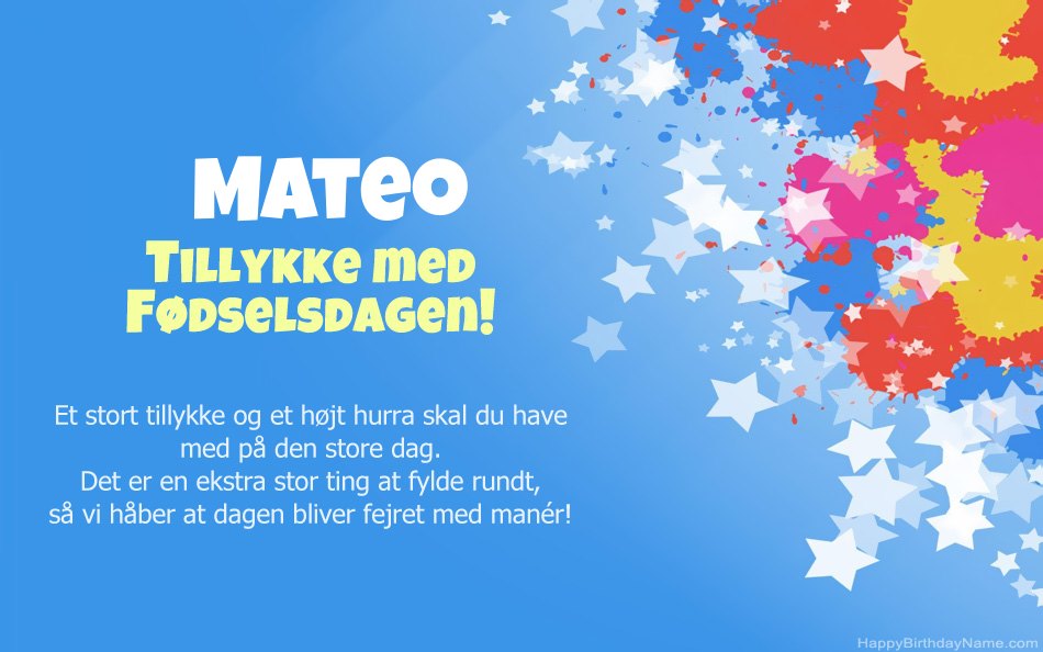 Tillykke med fødselsdagen til Mateos