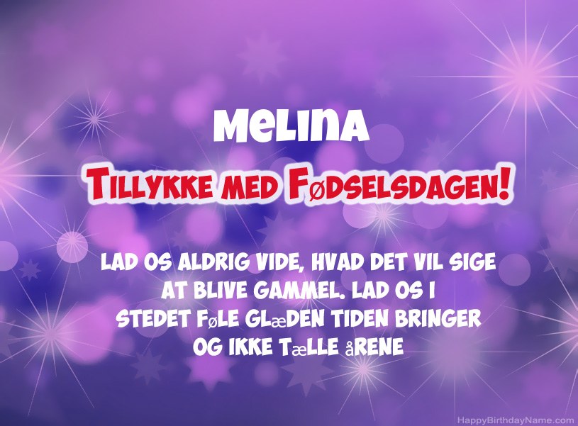 Smukke billeder til Melina tillykke med fødselsdagen Smukke billeder til Melina tillykke med fødselsdagen