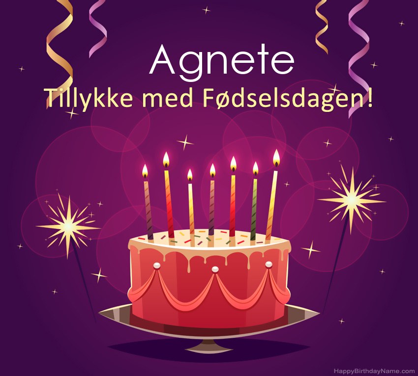 Sjove hilsener til Happy Birthday Agnete-billeder