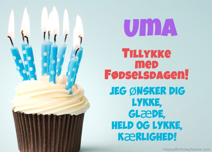 Tillykke med heldens fødselsdag til Uma