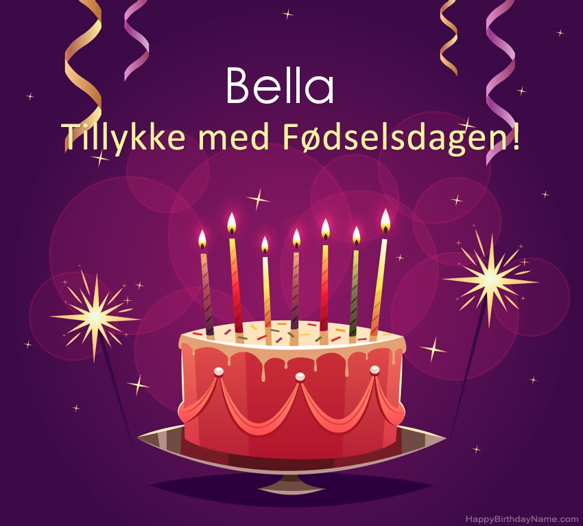 Sjove hilsener til Happy Birthday Bella-billeder