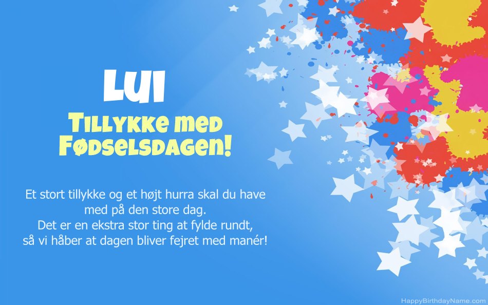 Tillykke med fødselsdagen til Luis Tillykke med fødselsdagen til Luis