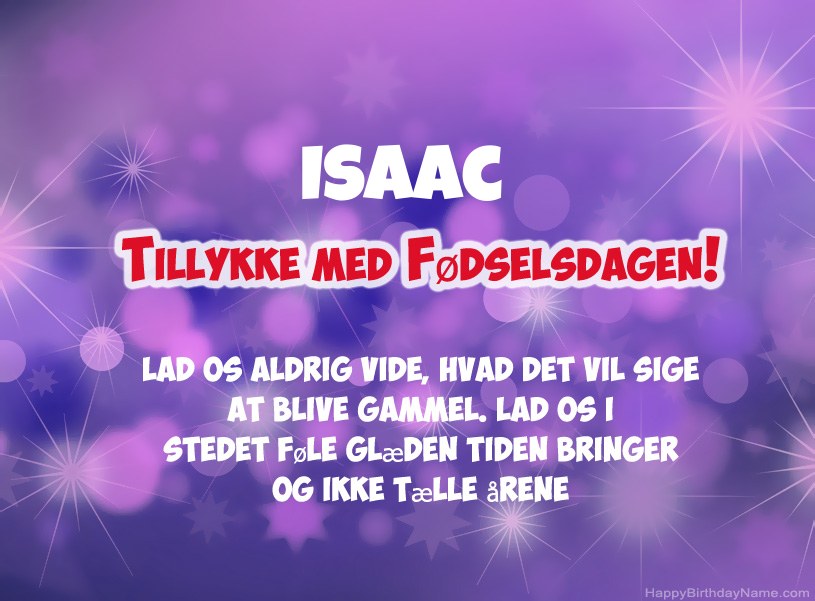 Smukke billeder til Isaac tillykke med fødselsdagen