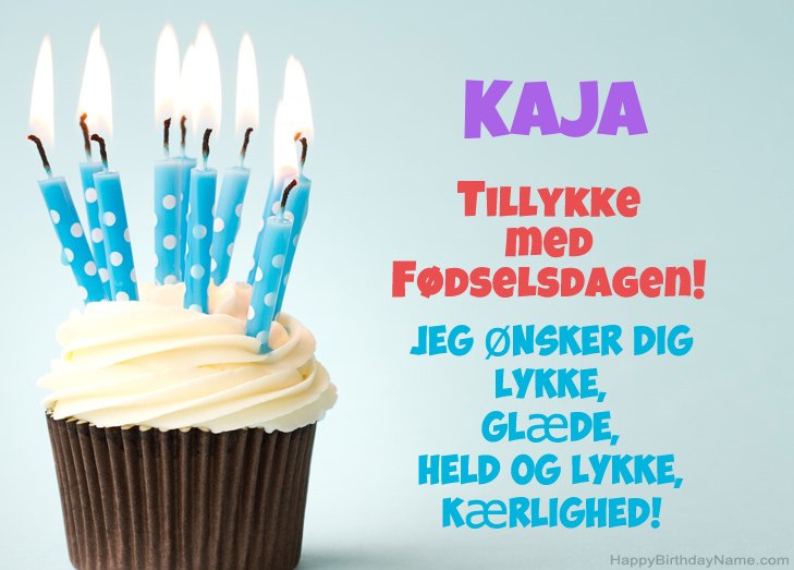 Tillykke med heldens fødselsdag til Kaja
