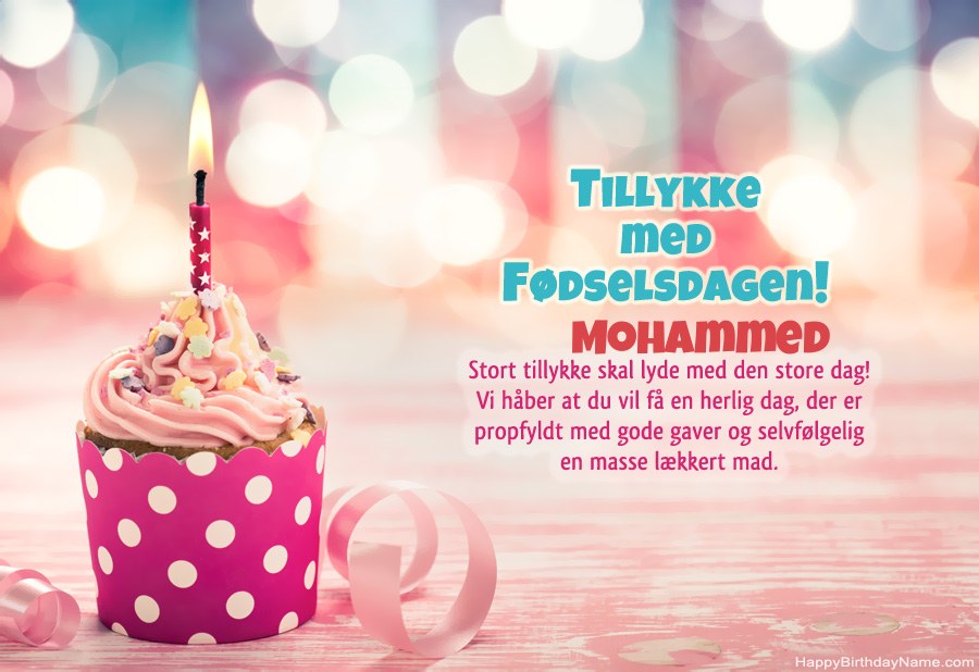 Download gratulerer med fødselsdagen Mohammed gratis