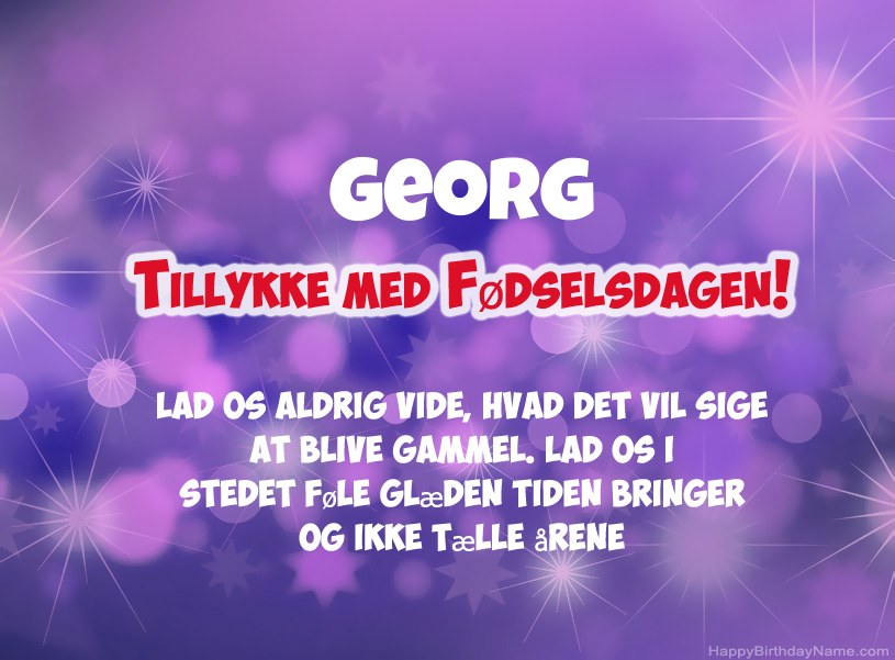Smukke billeder til Georg tillykke med fødselsdagen Smukke billeder til Georg tillykke med fødselsdagen