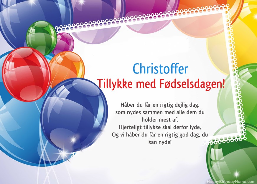 Tillykke med fødselsdagen Christoffer! Tillykke med fødselsdagen Christoffer!