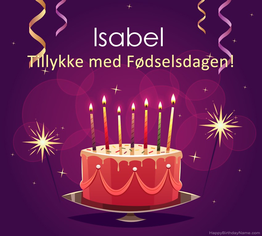 Sjove hilsener til Happy Birthday Isabel-billeder