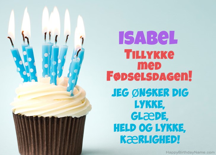 Tillykke med heldens fødselsdag til Isabel