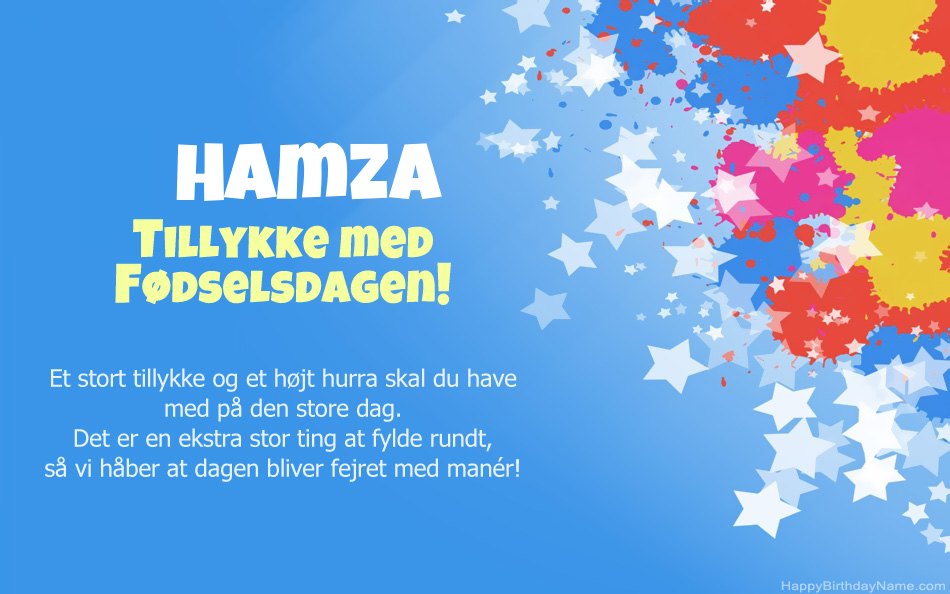 Tillykke med fødselsdagen til Hamzas Tillykke med fødselsdagen til Hamzas