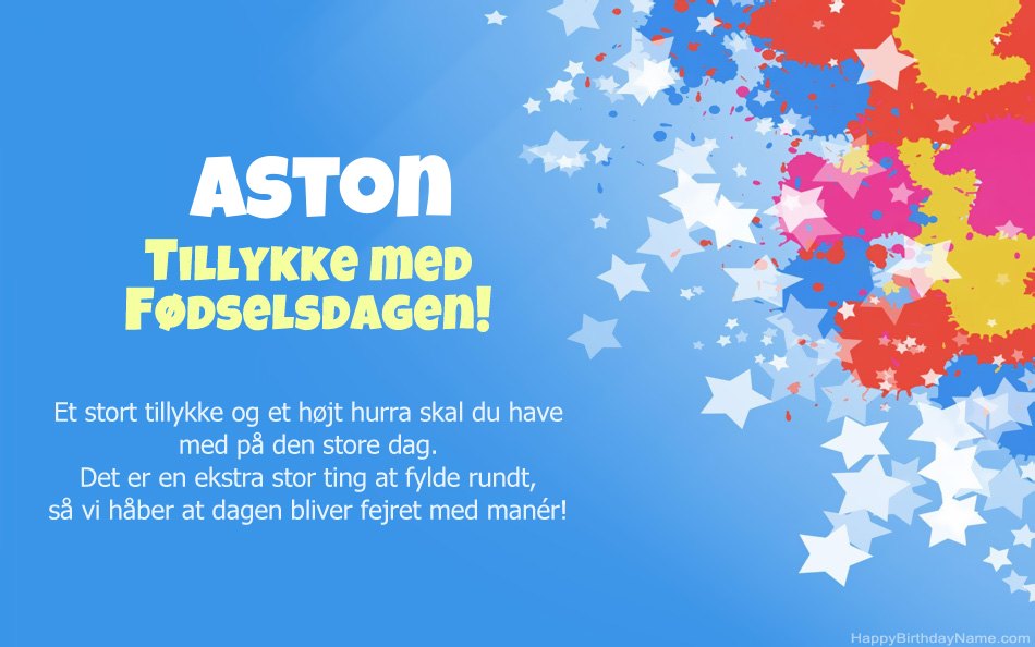 Tillykke med fødselsdagen til Astons