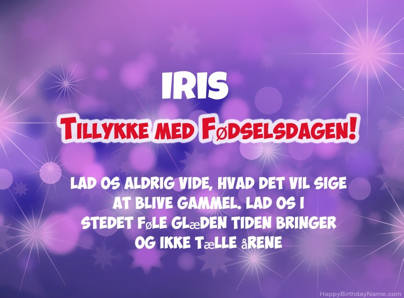 Smukke billeder til Iris tillykke med fødselsdagen Smukke billeder til Iris tillykke med fødselsdagen
