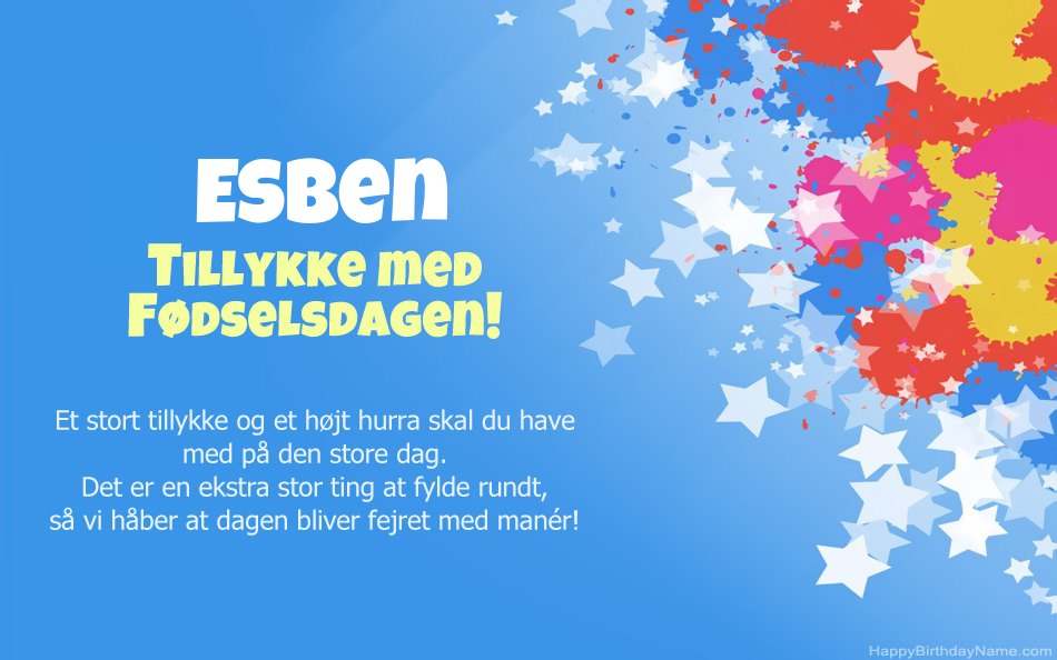Tillykke med fødselsdagen til Esbens
