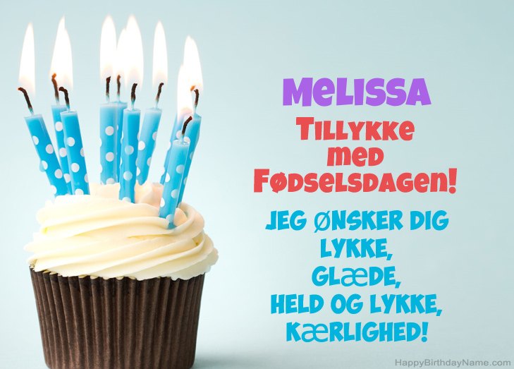 Tillykke med heldens fødselsdag til Melissa Tillykke med heldens fødselsdag til Melissa