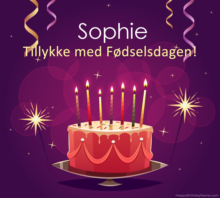 Sjove hilsener til Happy Birthday Sophie-billeder