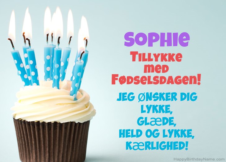 Tillykke med heldens fødselsdag til Sophie