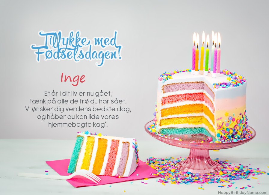 Ønsker Inge til tillykke med fødselsdagen