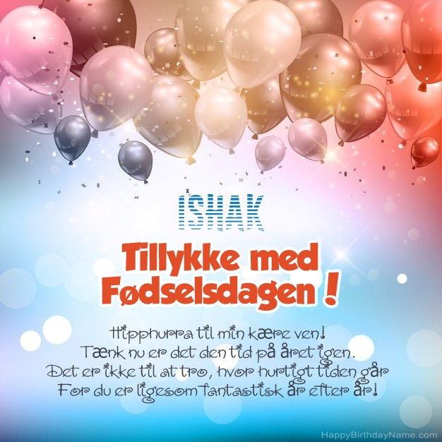 Digte til fødselsdag til Ishak