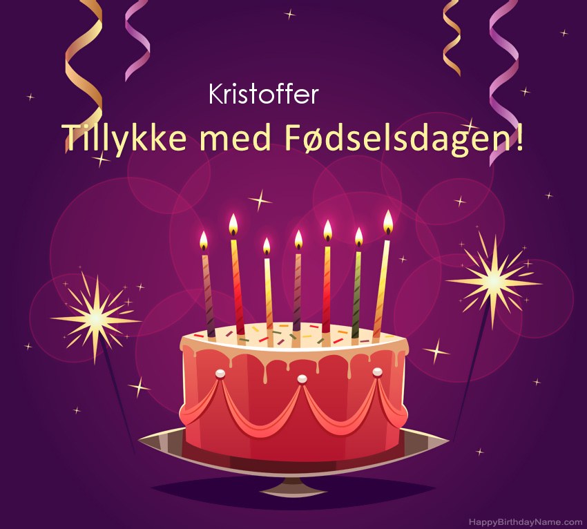 Sjove hilsener til Happy Birthday Kristoffer-billeder