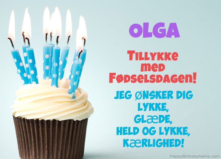 Tillykke med heldens fødselsdag til Olga