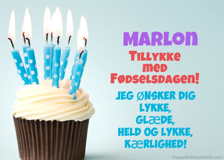 Tillykke med heldens fødselsdag til Marlon Tillykke med heldens fødselsdag til Marlon