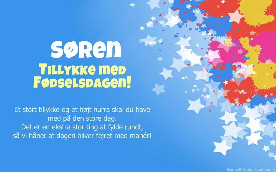 Tillykke med fødselsdagen til Sørens
