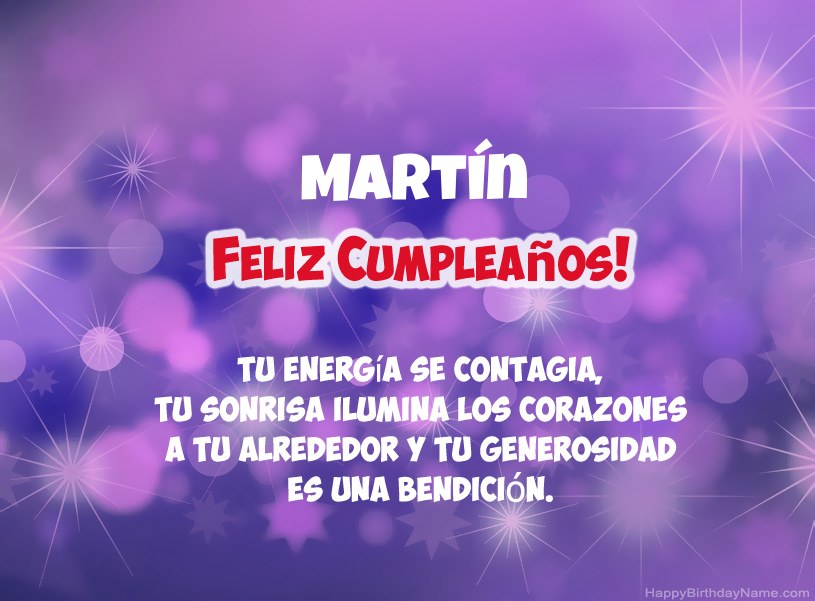 Hermosas imágenes para el feliz cumpleaños de Martín