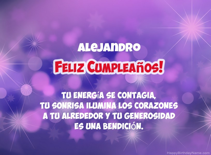 Hermosas imágenes para el feliz cumpleaños de Alejandro