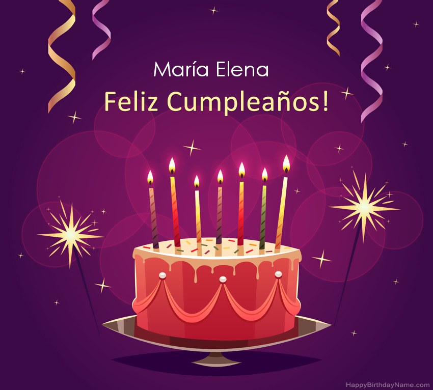 Saludos graciosos para feliz cumpleaños María Elena fotos