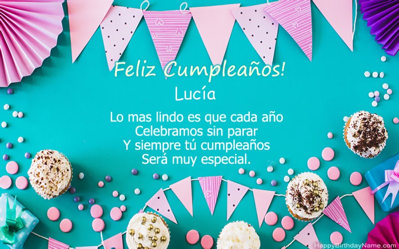 Feliz cumpleaños Lucía, bellas imágenes