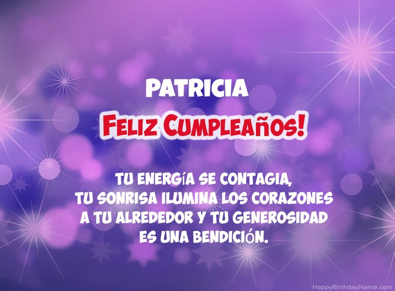 Hermosas imágenes para el feliz cumpleaños de Patricia
