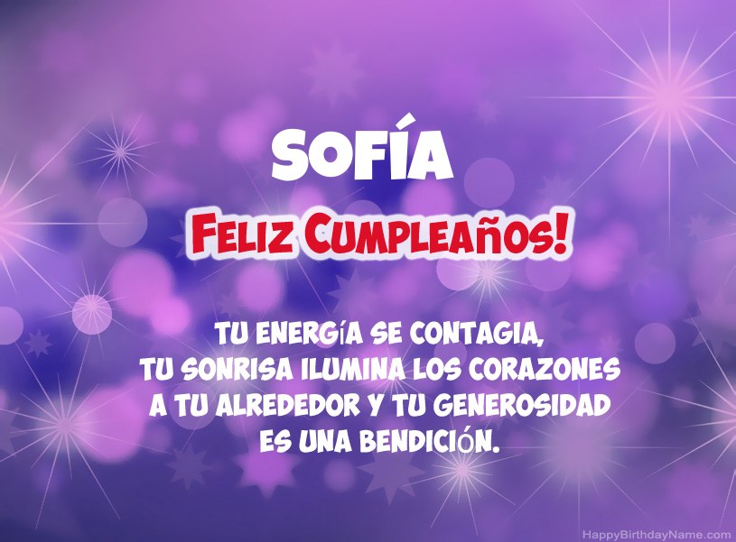 Hermosas imágenes para el feliz cumpleaños de Sofía