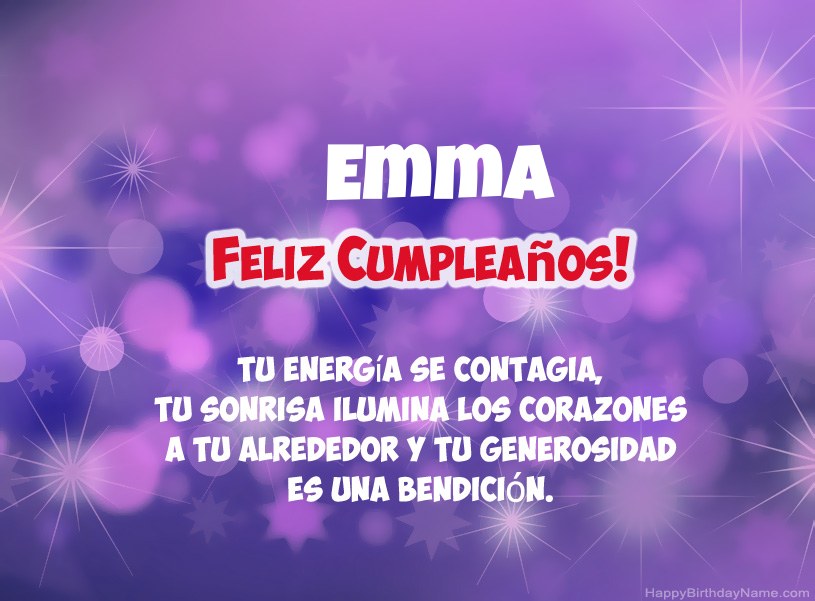 Hermosas imágenes para el feliz cumpleaños de Emma
