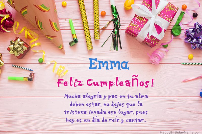 Descargar Happy Birthday card Emma gratis