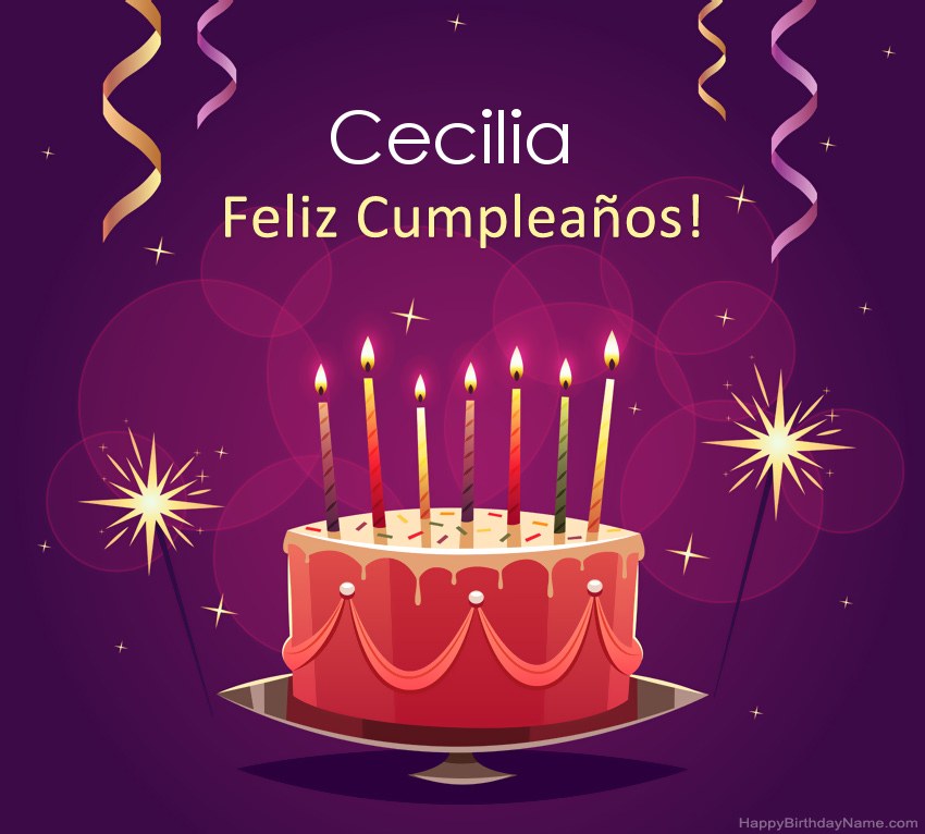 Saludos graciosos para feliz cumpleaños Cecilia fotos