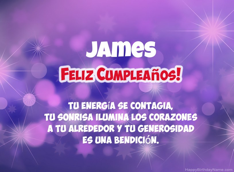 Hermosas imágenes para el feliz cumpleaños de James