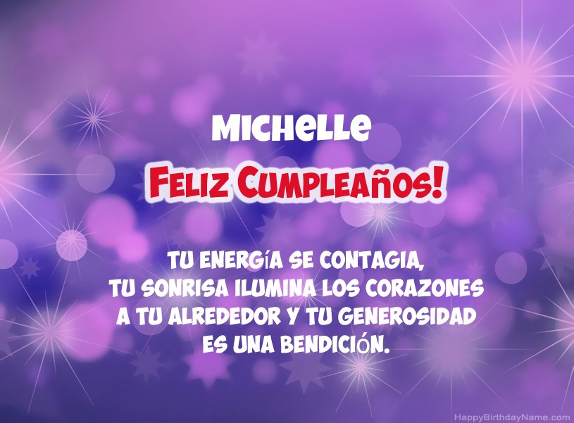 Hermosas imágenes para el feliz cumpleaños de Michelle Hermosas imágenes para el feliz cumpleaños de Michelle