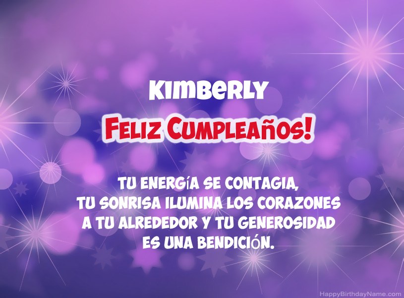 Hermosas imágenes para el feliz cumpleaños de Kimberly Hermosas imágenes para el feliz cumpleaños de Kimberly