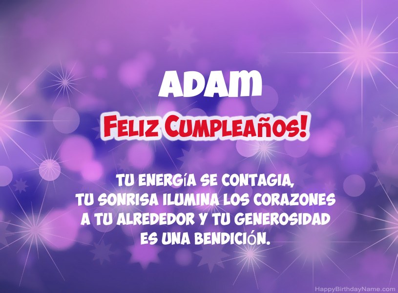 Hermosas imágenes para el feliz cumpleaños de Adam Hermosas imágenes para el feliz cumpleaños de Adam