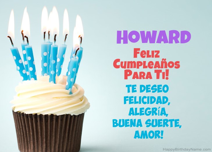 Felicitaciones por el feliz cumpleaños de Howard