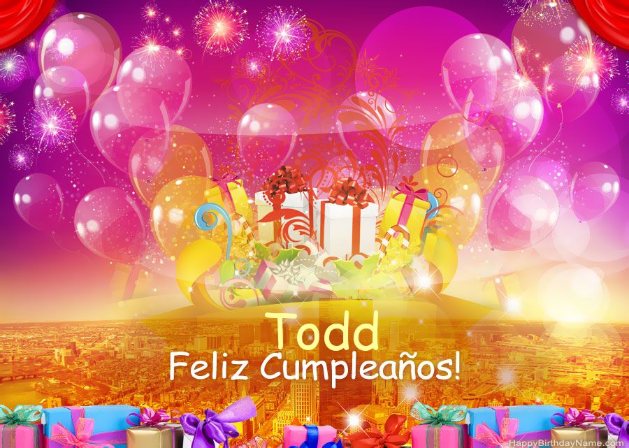 Fotos graciosas feliz cumpleaños Todd